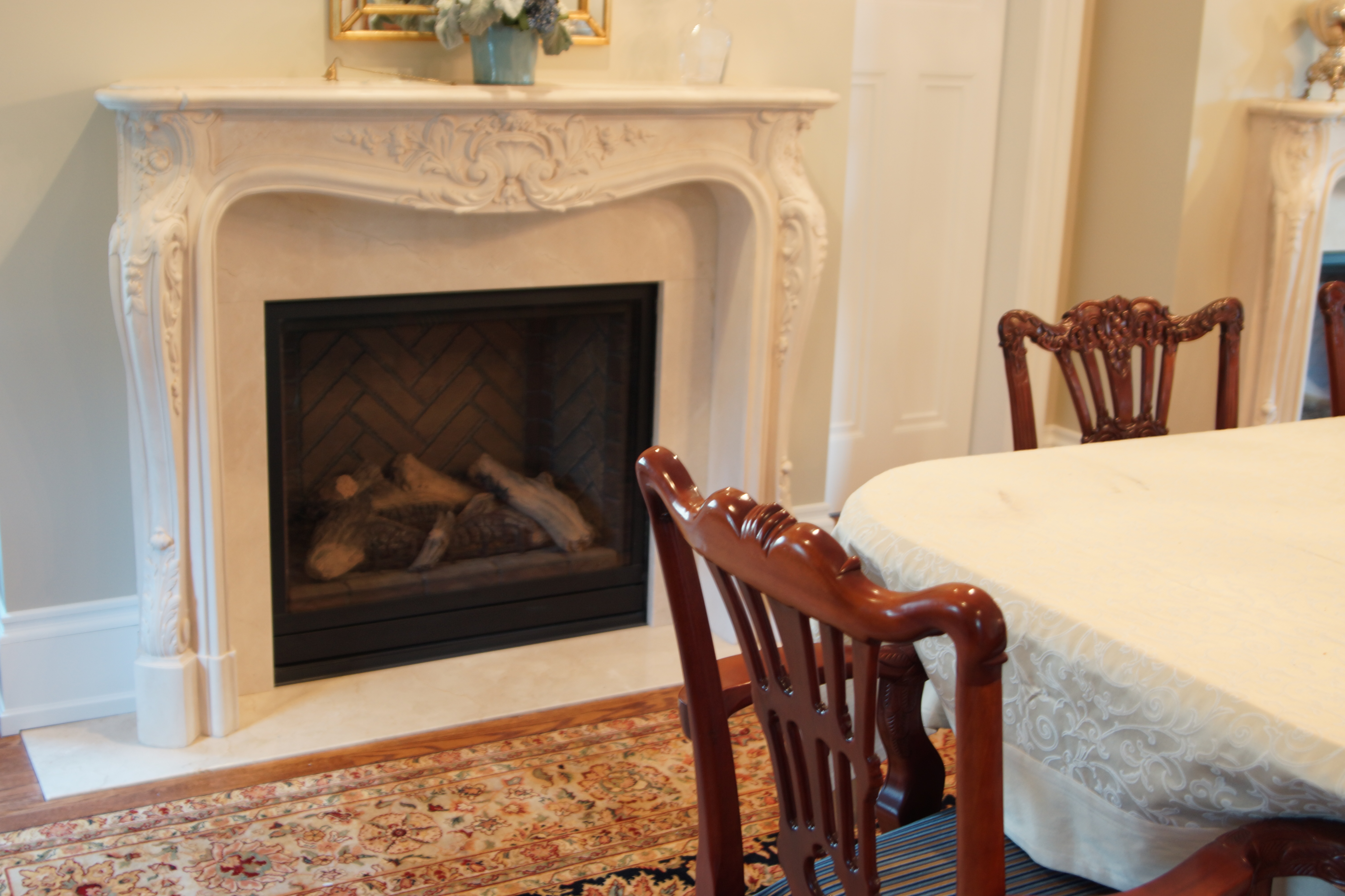 NeCastro Dining Fireplace Detail